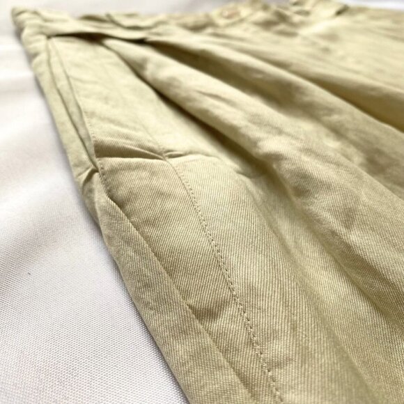 JEAN CLAUDE POITRAS BEIGE POLYNOSIC HIGH RISE TROUSER PANTS - 12 - Picture 7 of 8